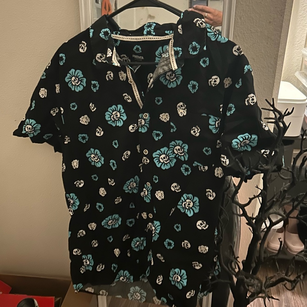 Mens Button Up Top